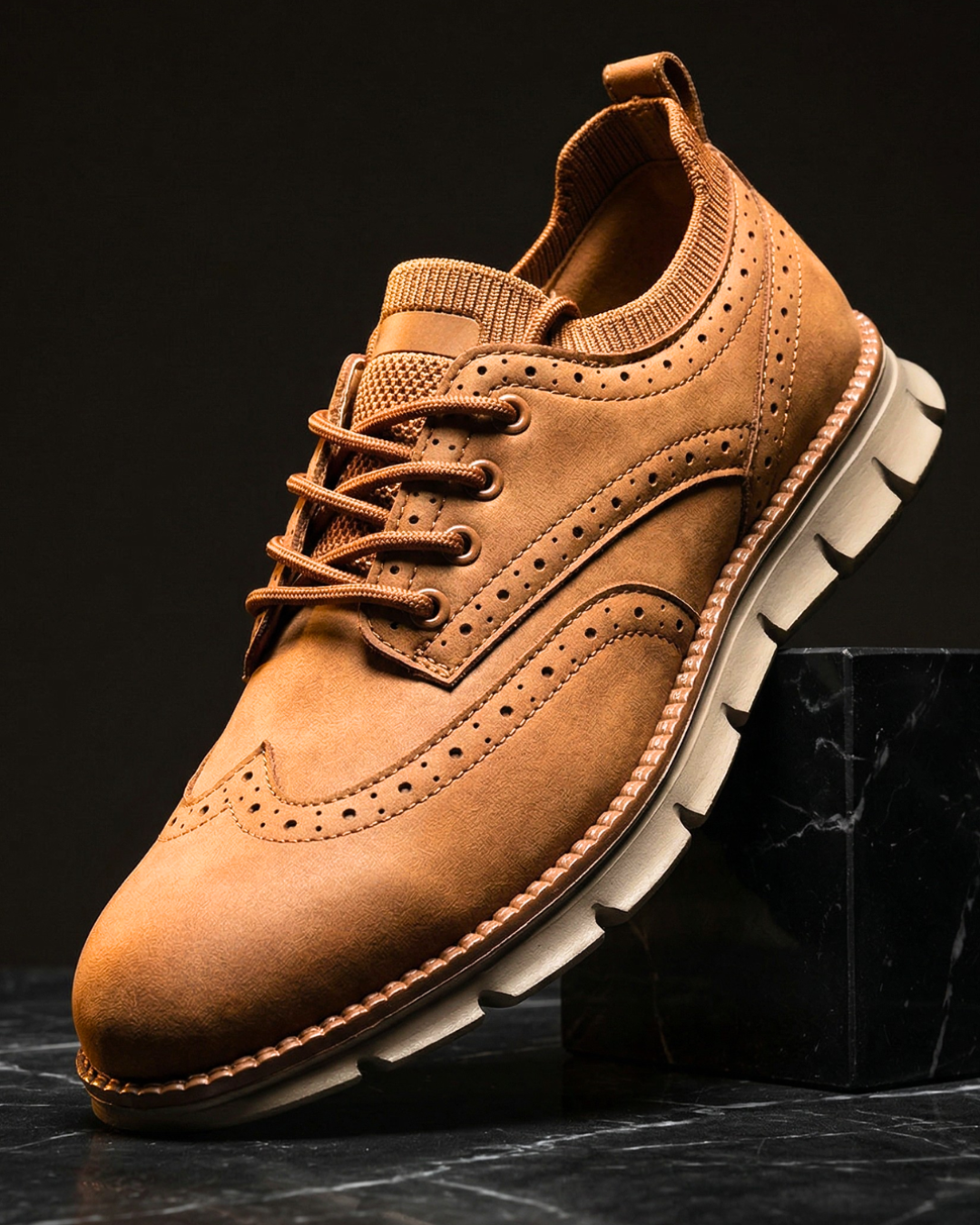 Harrington Dress Sneaker, Cognac / 10