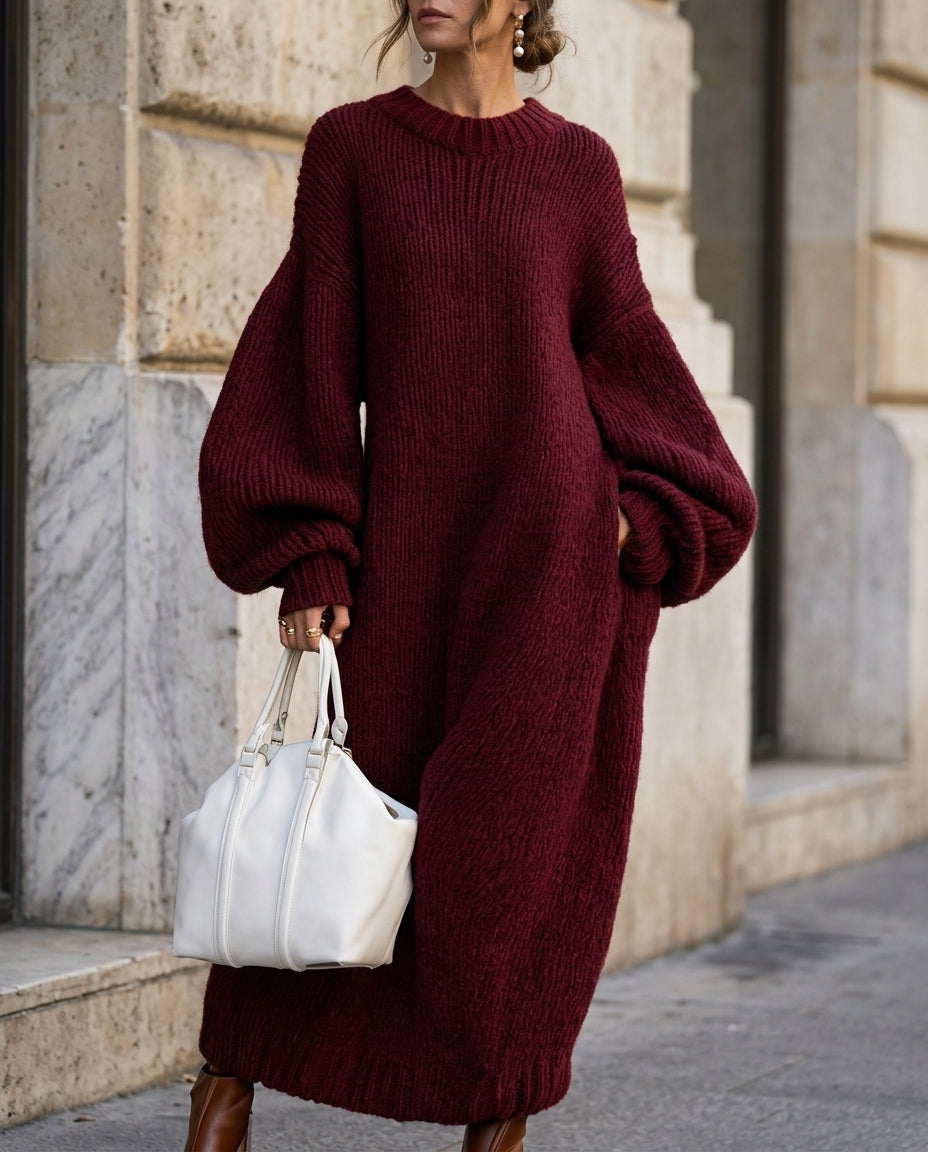 Adara Women's Oversized Knit Maxi Dress – Preston Hayes