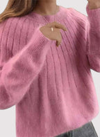 Juniper Soft Fluffy Ribbed Relaxed Fit Sweater