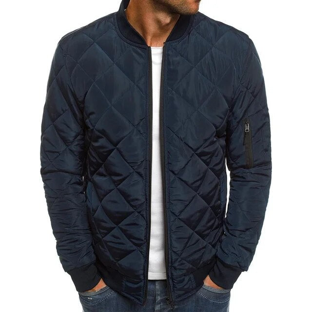 Barrett Men’s Quilted Diamond Bomber Jacket