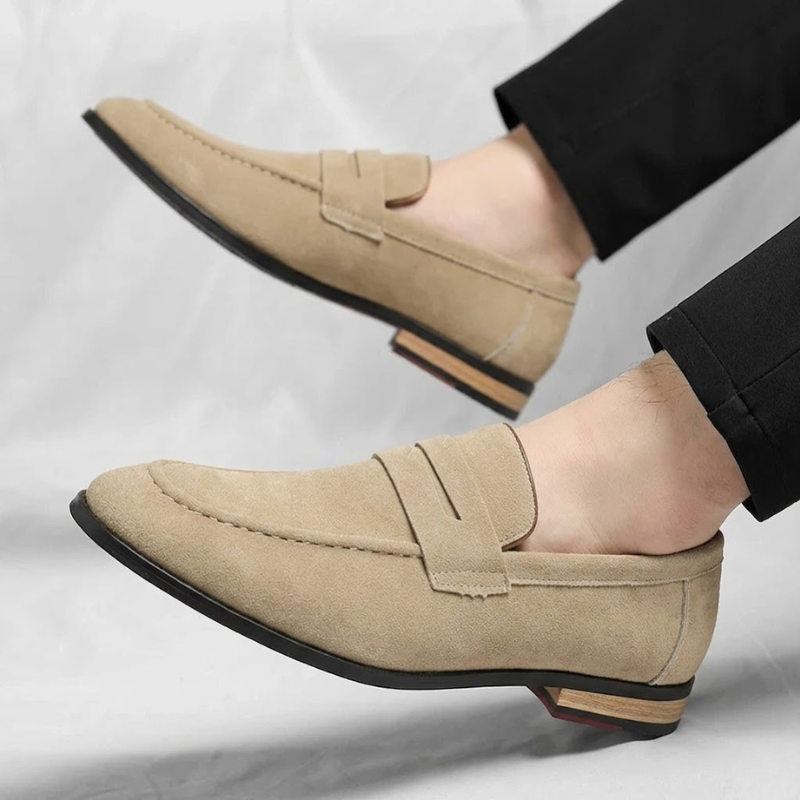 Sebastian Comfortable Classic Suede Penny Loafers