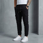 Dalton Casual Relaxed Fit Cuffed Cargo Joggers