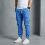 Dalton Casual Relaxed Fit Cuffed Cargo Joggers