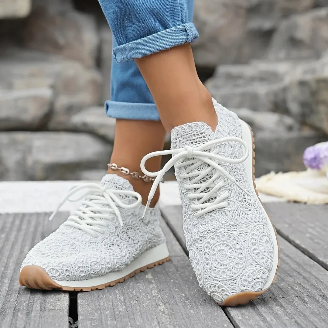Marlowe Women's Crochet Swirl Sneakers