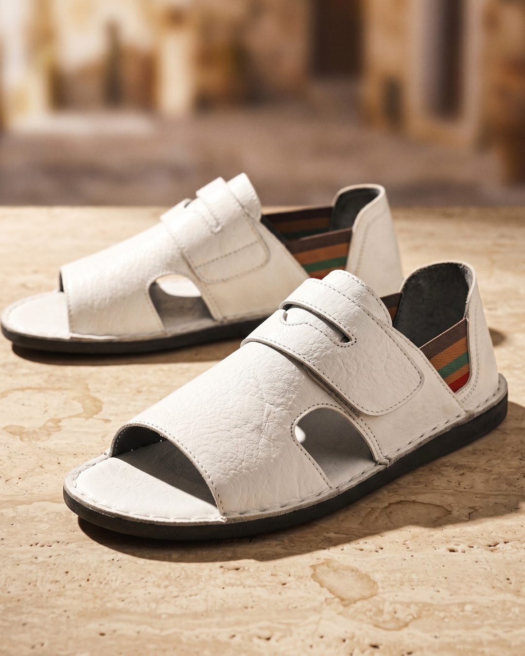 Taormina Men's Orthopedic Leather Open Toe Sandals