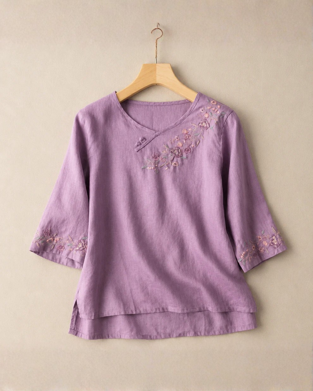 Ana Cotton Linen Blouse