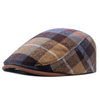 Prescott Men’s Wool Plaid Flat Cap