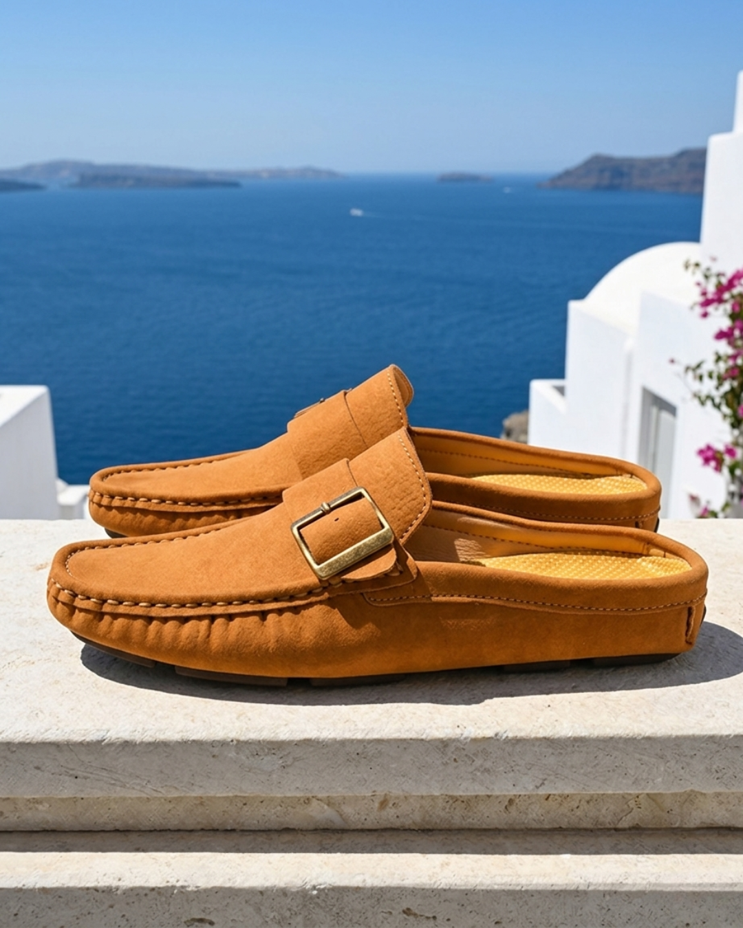 Santorini Suede Mule