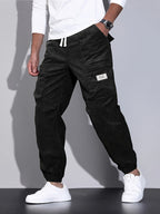 Grayson Men’s Stylish Corduroy Cargo Joggers