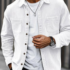 Wesley Lightweight Casual Corduroy Shirt Jacket