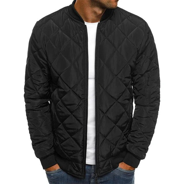 Barrett Men’s Quilted Diamond Bomber Jacket