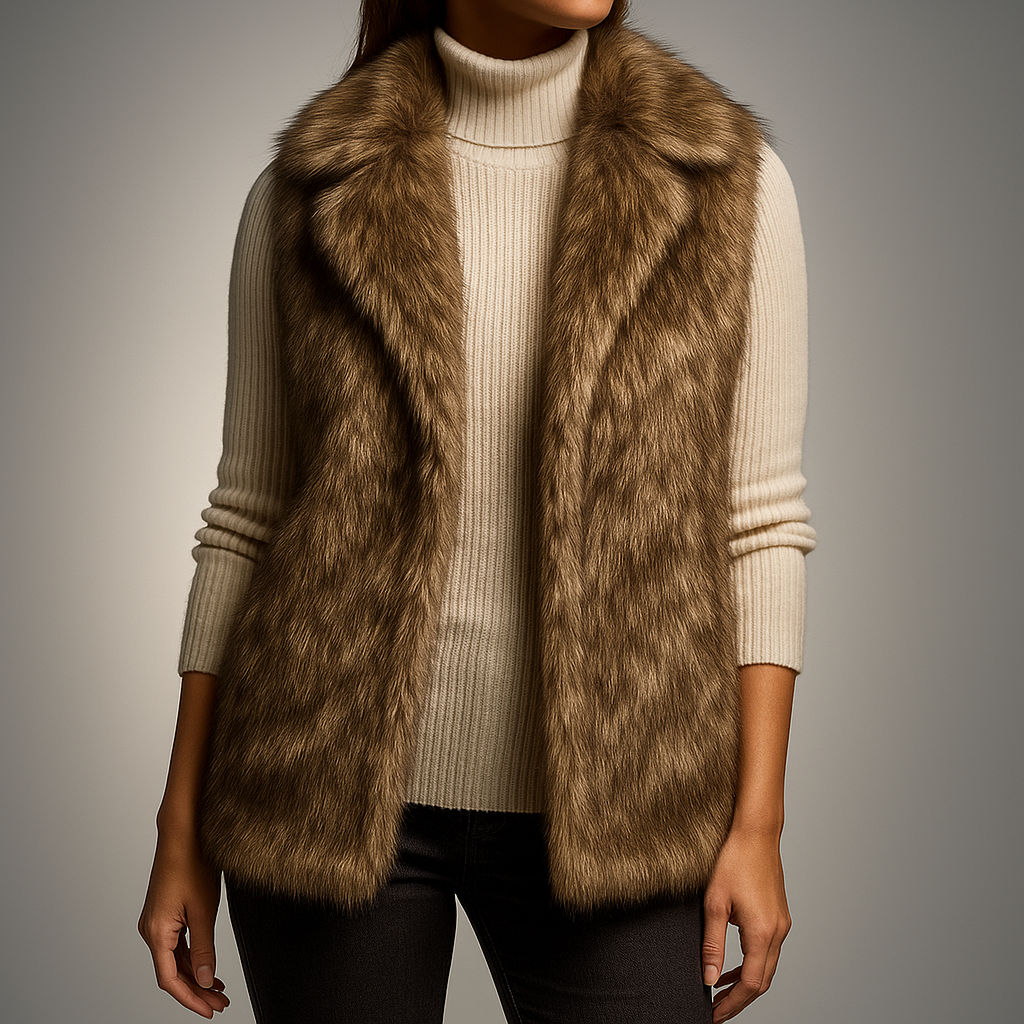 Celestine Elegant Warm Fluffy Shaggy Vest
