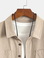 Wesley Lightweight Casual Corduroy Shirt Jacket