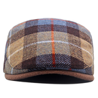 Prescott Men’s Wool Plaid Flat Cap