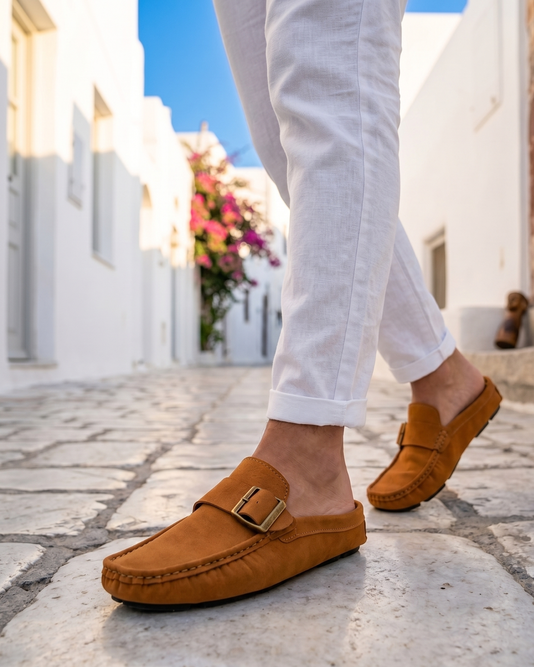 Santorini Suede Mule