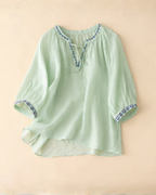Ella Linen Blouse