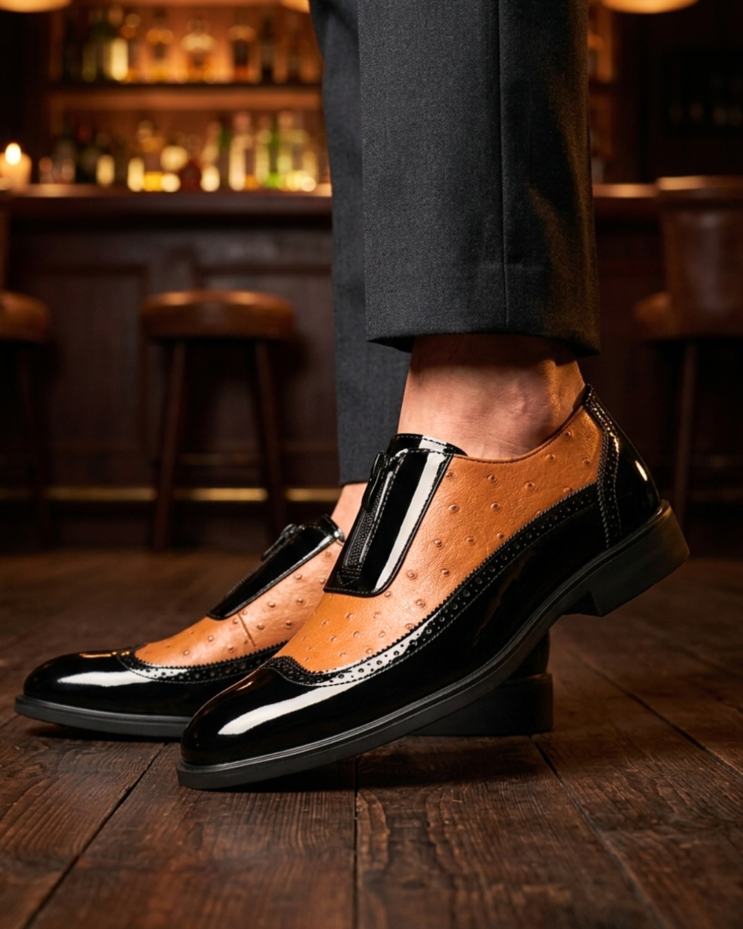 Blaine Ostrich Brogue
