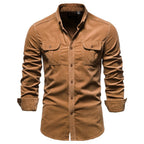 Weston Men’s Corduroy Casual Pocket Shirt