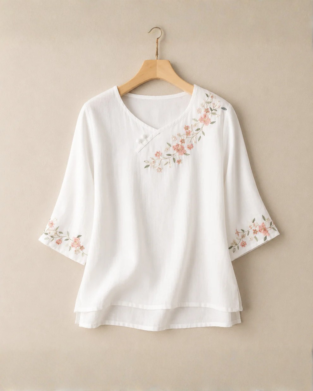 Ana Cotton Linen Blouse