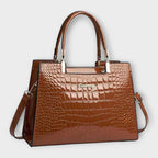 Kensington Women’s Croc Embossed Satchel Bag