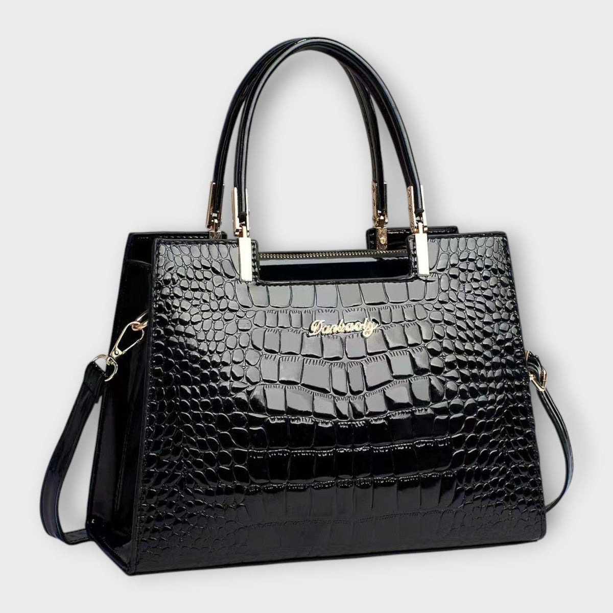 Kensington Women’s Croc Embossed Satchel Bag