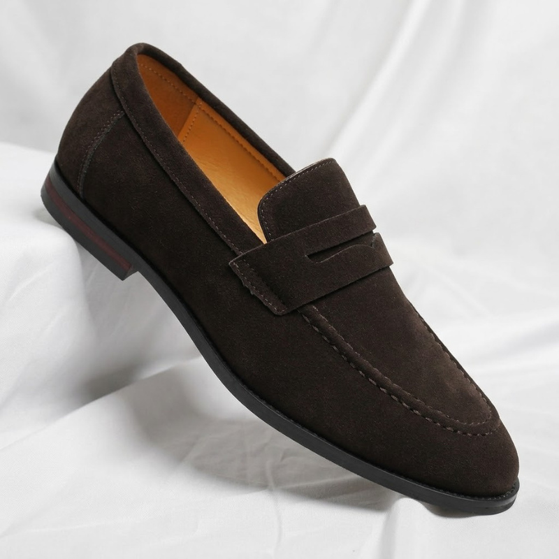 Sebastian Comfortable Classic Suede Penny Loafers
