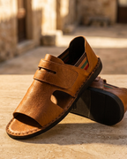 Taormina Men's Orthopedic Leather Open Toe Sandals