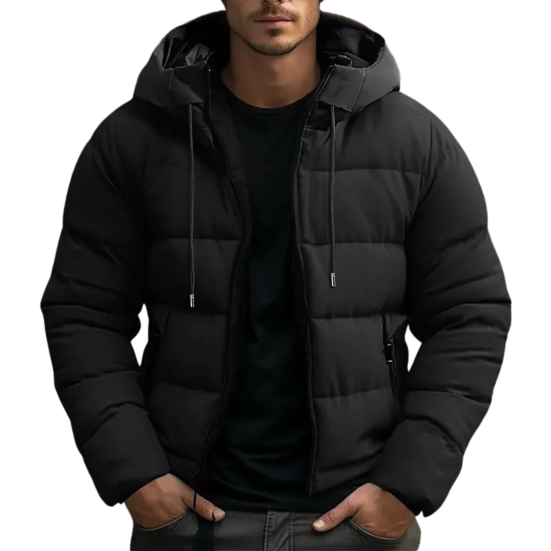 Simon Men’s Hooded Quilted Puffer Jacket