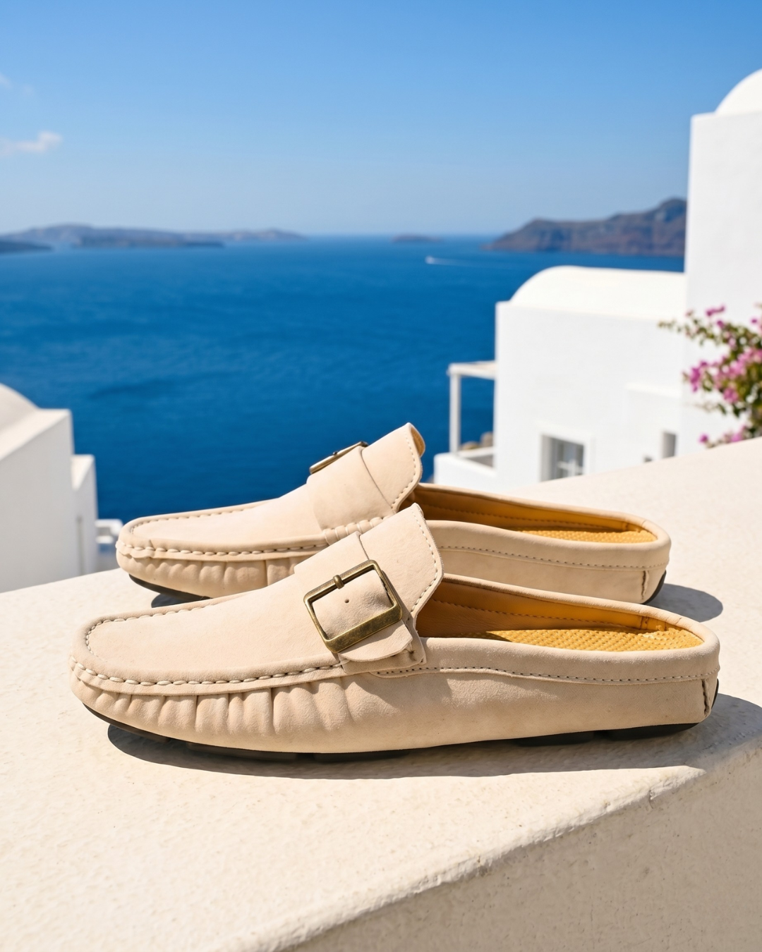 Santorini Suede Mule