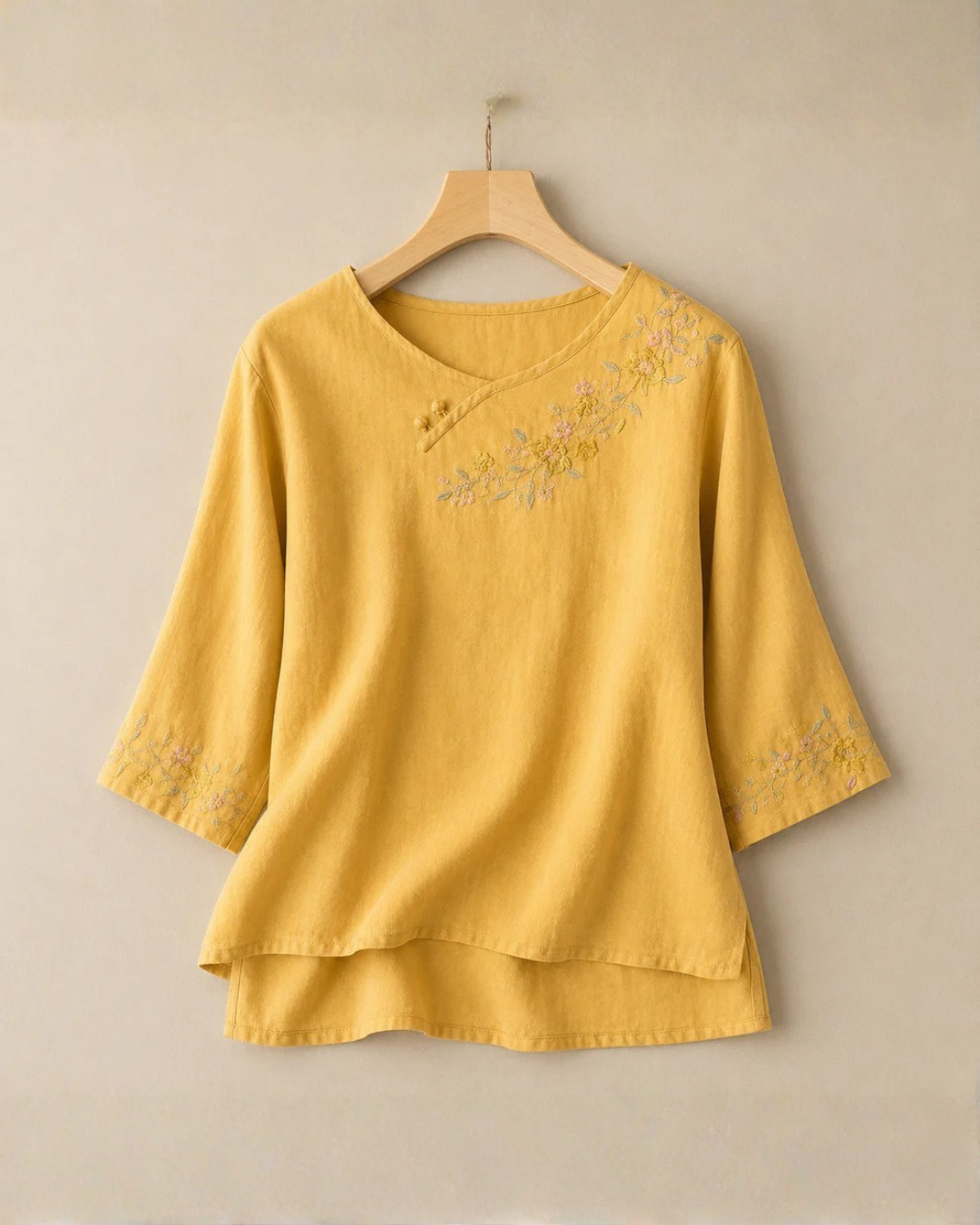 Ana Cotton Linen Blouse