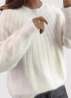 Juniper Soft Fluffy Ribbed Relaxed Fit Sweater