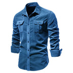 Weston Men’s Corduroy Casual Pocket Shirt