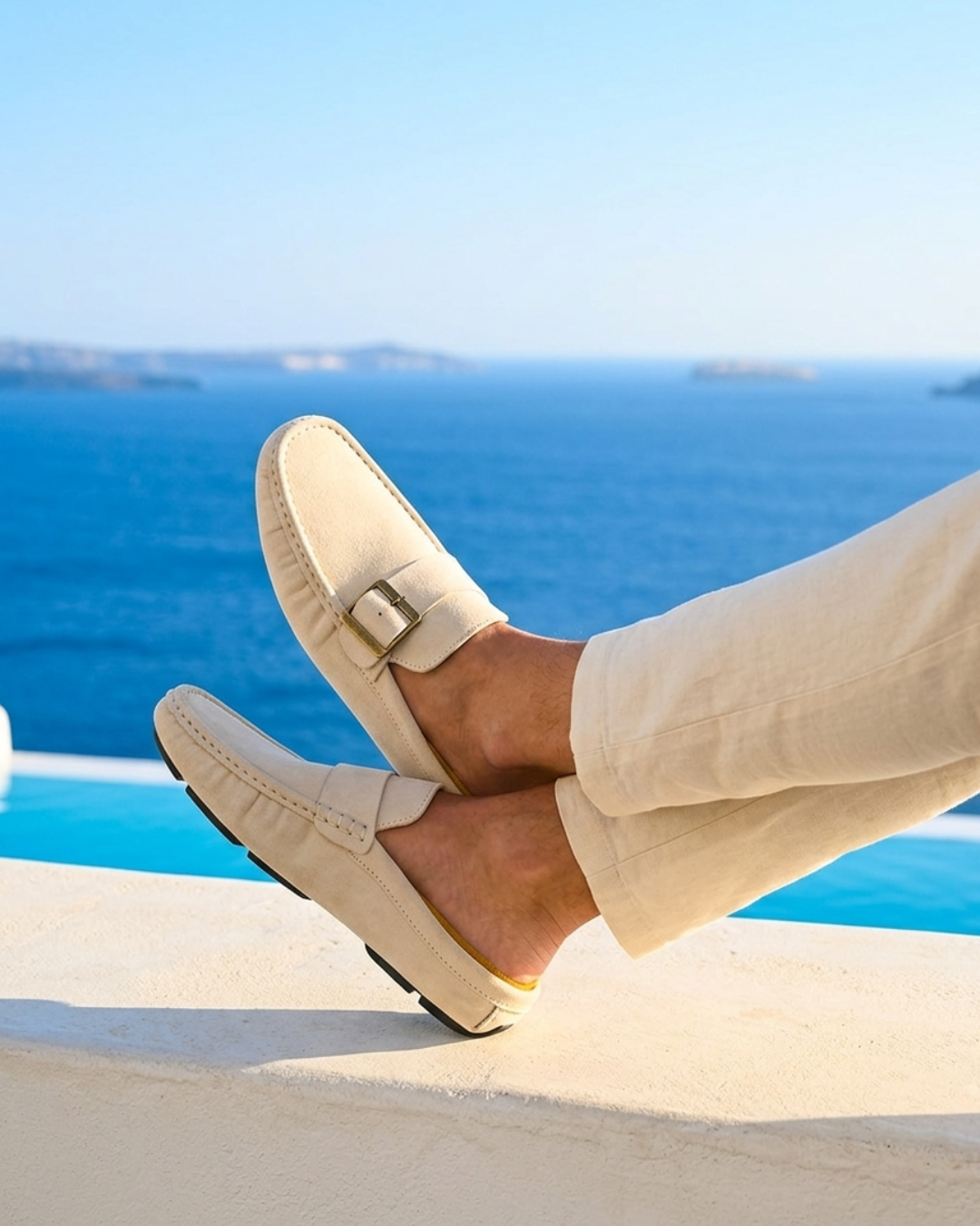 Santorini Suede Mule