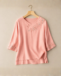 Ana Cotton Linen Blouse