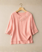 Ana Cotton Linen Blouse