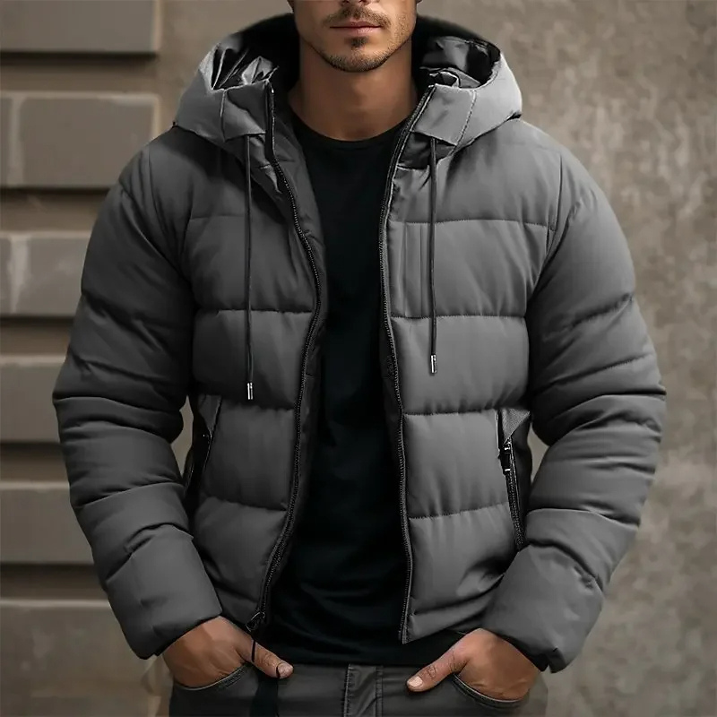 Simon Men’s Hooded Quilted Puffer Jacket