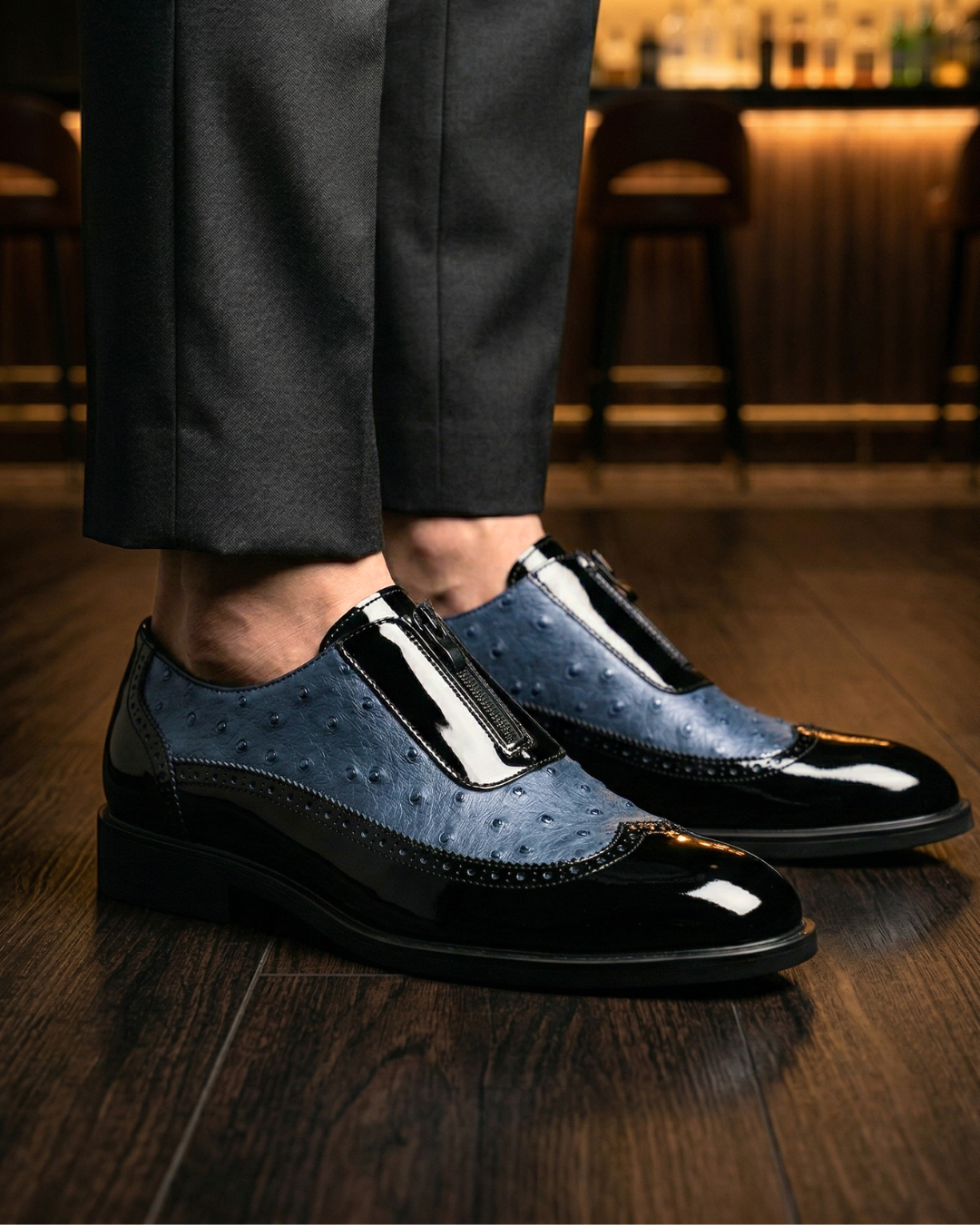Blaine Ostrich Brogue