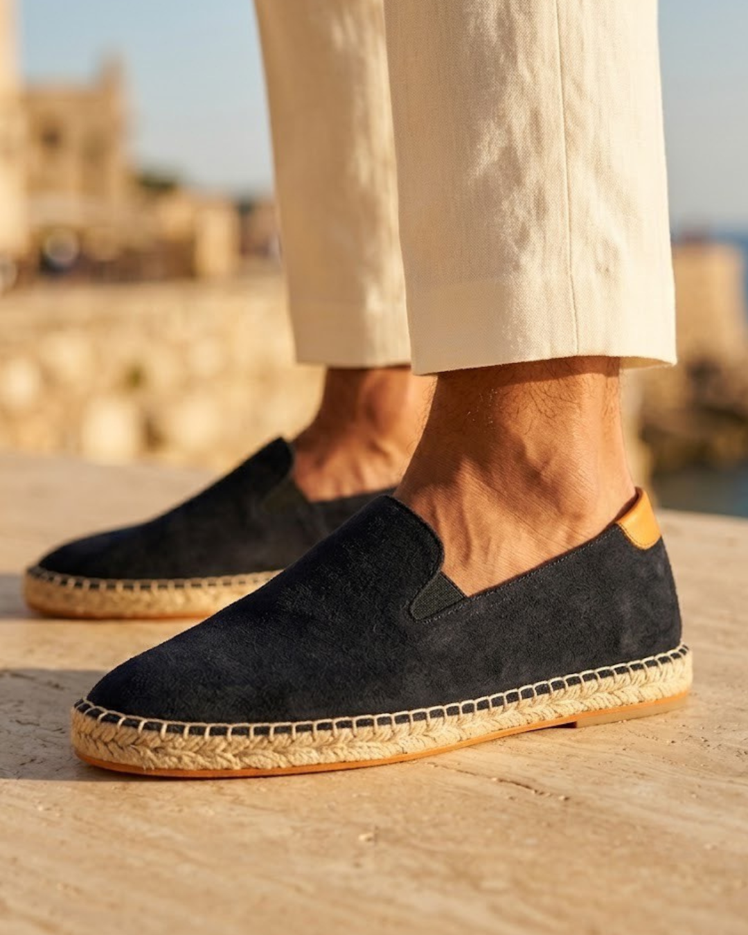 Sergio Men's Lightweight Espadrille Slip On Loafers