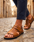 Taormina Men's Orthopedic Leather Open Toe Sandals