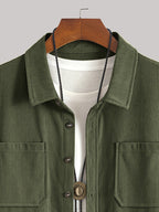 Wesley Lightweight Casual Corduroy Shirt Jacket