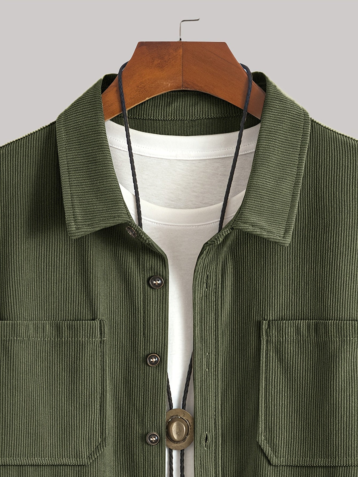 Wesley Lightweight Casual Corduroy Shirt Jacket