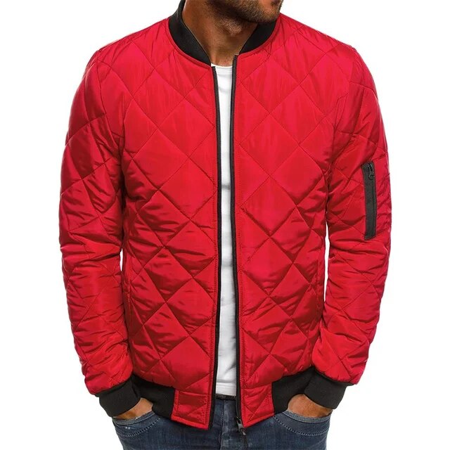 Barrett Men’s Quilted Diamond Bomber Jacket