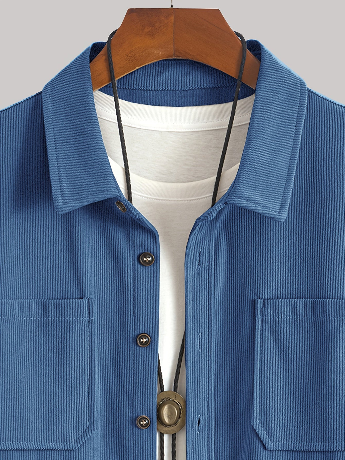 Wesley Lightweight Casual Corduroy Shirt Jacket