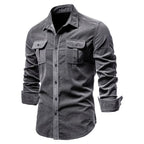 Weston Men’s Corduroy Casual Pocket Shirt