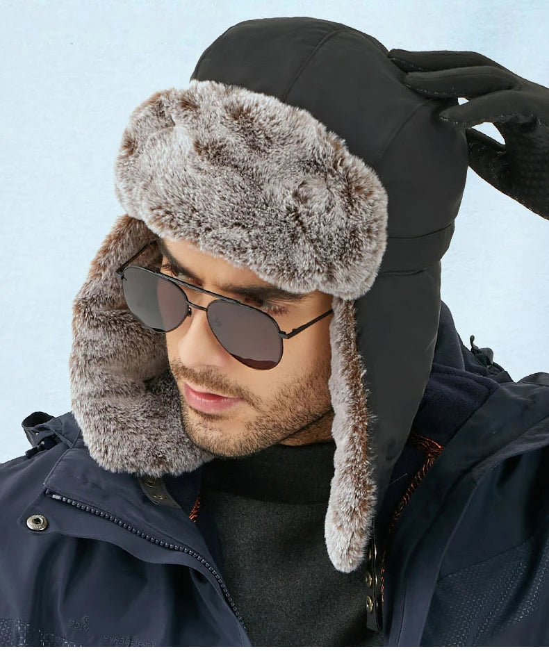Weston Men’s Trapper Hat With Fur Trim