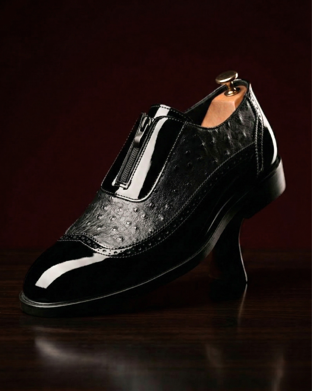 Blaine Ostrich Brogue