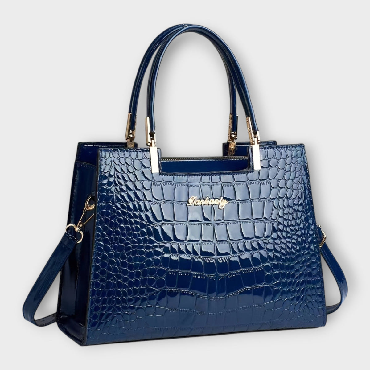 Kensington Women’s Croc Embossed Satchel Bag
