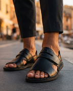 Taormina Men's Orthopedic Leather Open Toe Sandals