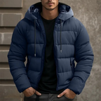 Simon Men’s Hooded Quilted Puffer Jacket