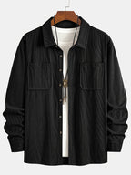 Wesley Lightweight Casual Corduroy Shirt Jacket